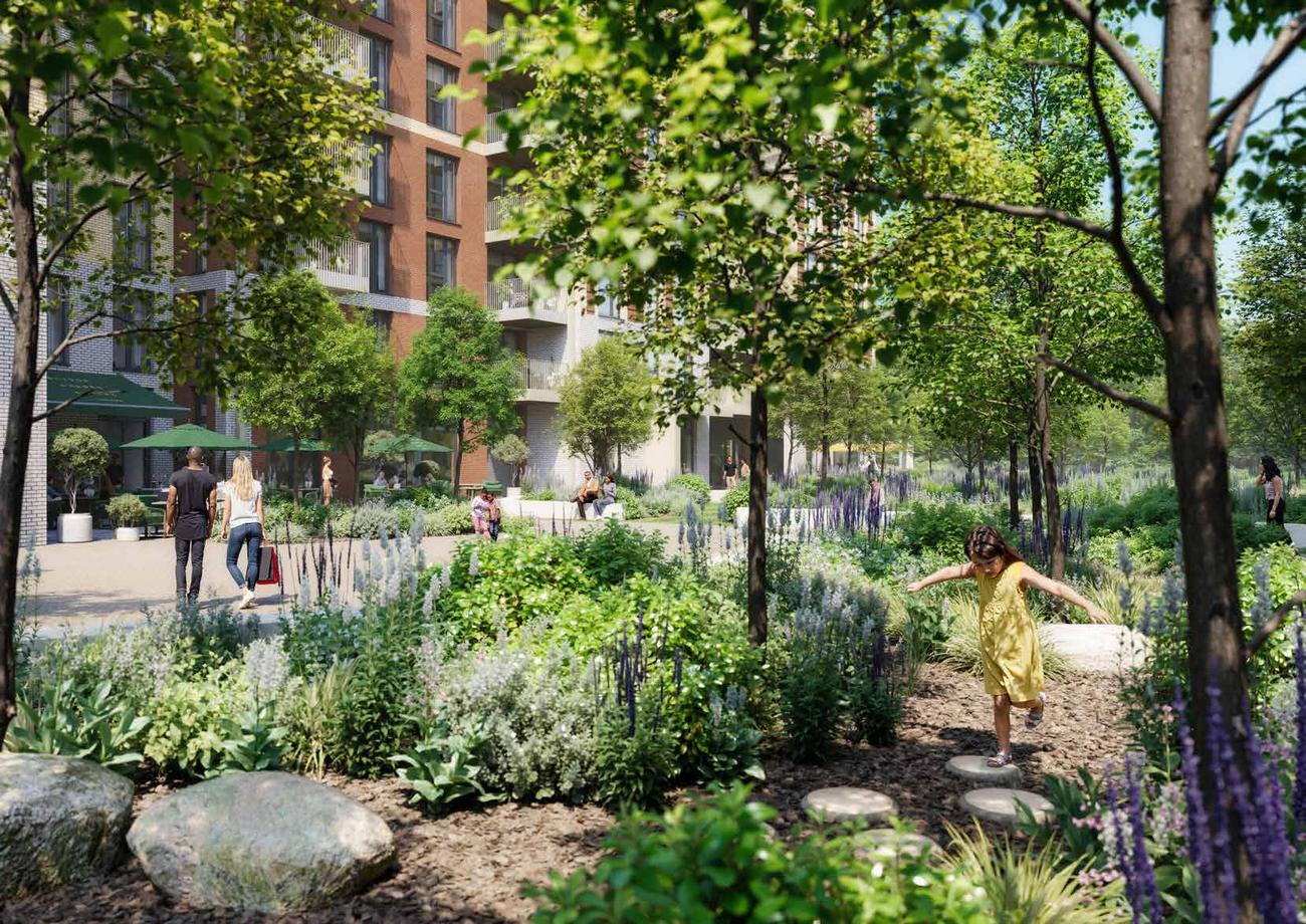 Landscaped planting